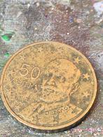 Zeldzame Fout 50 Cent 2002 Griekenland (F in ster), Ophalen of Verzenden, Griekenland, 50 cent, Losse munt