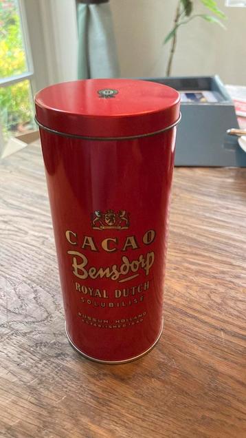 Ongeopend vintage blik Bensdorp Cacao beschikbaar voor biedingen