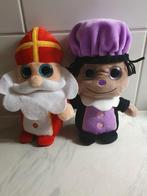 Sint en piet,  knuffels, grote glazen ogen, 24 cm hoog, Ophalen of Verzenden, Zo goed als nieuw