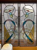 Glas in lood voorzet ramen tweemaal 30 op 75cm, Doe-het-zelf en Verbouw, Glas en Ramen, Ophalen, Gebruikt, Minder dan 80 cm, Overige typen