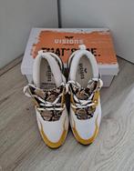 Bulky sneakers Vision 41 wit okergeel mosterdgeel slangenpr, Wit, Vision, Nieuw, Ophalen of Verzenden