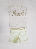 Super leuk zacht neon geel ZARA shortje in maat 128., Broek, Zo goed als nieuw, Zara, Verzenden