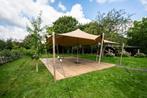 Gebruikte Stretchtent 10,5 x 10,5 meter - 750 grams, Tuin en Terras, Partytenten, 2 meter of meer, Overige typen, Gebruikt, Opvouwbaar