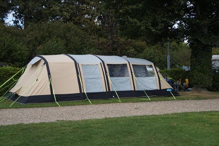 6 persoons tent (opblaas) - Kampa Croyde 6 Classic Air Pro, Caravans en Kamperen, Tenten, tot en met 6, Gebruikt, Ophalen