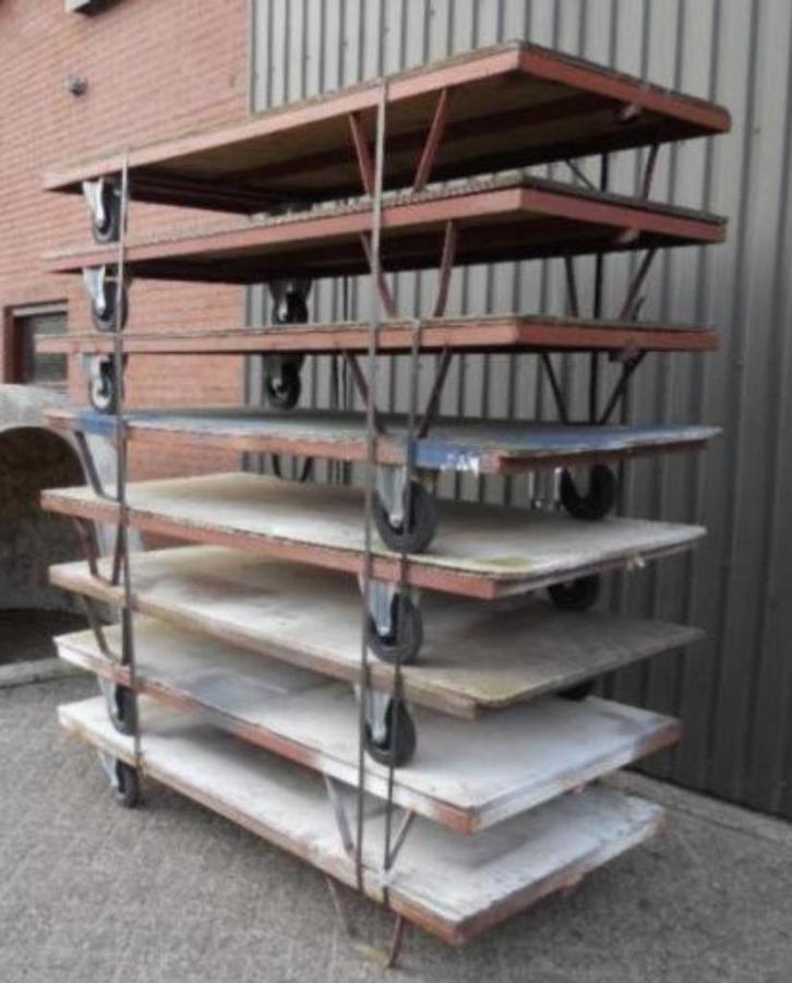 💥 33 transport-wagens materiaal-wagens / dolly laad-plateau, Doe-het-zelf en Verbouw, Transportwagens, Gebruikt, Ophalen