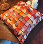 Sierkussen gevlochten print 40x40cm, Huis en Inrichting, Woonaccessoires | Plaids en Woondekens, Ophalen of Verzenden, Nieuw