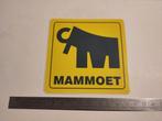 Mammoet kraan hijskraan zwaar transport logo sticker, Ophalen of Verzenden