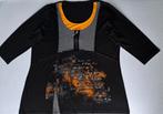 Zwart shirt met driekwarts mouwen, mt. 46, Kleding | Dames, T-shirts, Zwart, Maat 46/48 (XL) of groter, Ophalen of Verzenden, Zo goed als nieuw