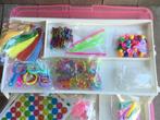 Loom knutsel materiaal in roze koffer, Hobby en Vrije tijd, Knutselen, Ophalen of Verzenden, Nieuw, Materiaal