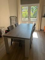 Grote houten tafel, Huis en Inrichting, Ophalen, Gebruikt, Rechthoekig, 200 cm of meer