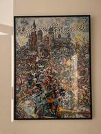 Schilderij Vasteloavend in Mestreech - Carnaval, Huis en Inrichting, Ophalen, 50 tot 75 cm, Zo goed als nieuw, Schilderij