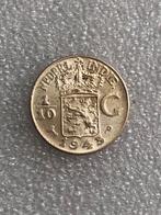 1/10 gulden 1945 P, Nederlands Indië., Postzegels en Munten, Munten | Nederland, Verzenden, Zilver, 10 cent, Koningin Wilhelmina