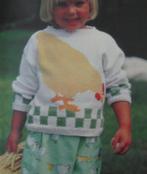 Breipatroon  Trui  voor 3 jaar, met een Kip er op !  nr 1212, Hobby en Vrije tijd, Breien en Haken, Verzenden, Nieuw, Breien
