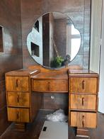 Mooie art deco kaptafel walnoten hout, Ophalen, Zo goed als nieuw, 50 tot 100 cm, Minder dan 100 cm