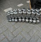 Technogym chrome dumbbells 1-9 kg gewichten, Dumbbell, Ophalen of Verzenden, Gebruikt, Technogym