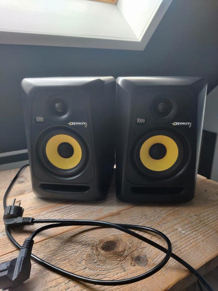 KRK Rokit 5 G3 (set), Computers en Software, Pc speakers, Gebruikt, Ophalen