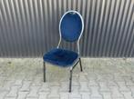 Stackchairs partij 50 stuks, Ophalen, Blauw, Zo goed als nieuw, Stof
