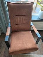 Draai fauteuil, Huis en Inrichting, Fauteuils, Ophalen, Minder dan 75 cm, Leer, Zo goed als nieuw