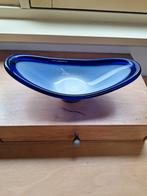 Blauwe glazen schaal -Per Lutken- Holmegaard Denemarken, Antiek en Kunst, Ophalen of Verzenden