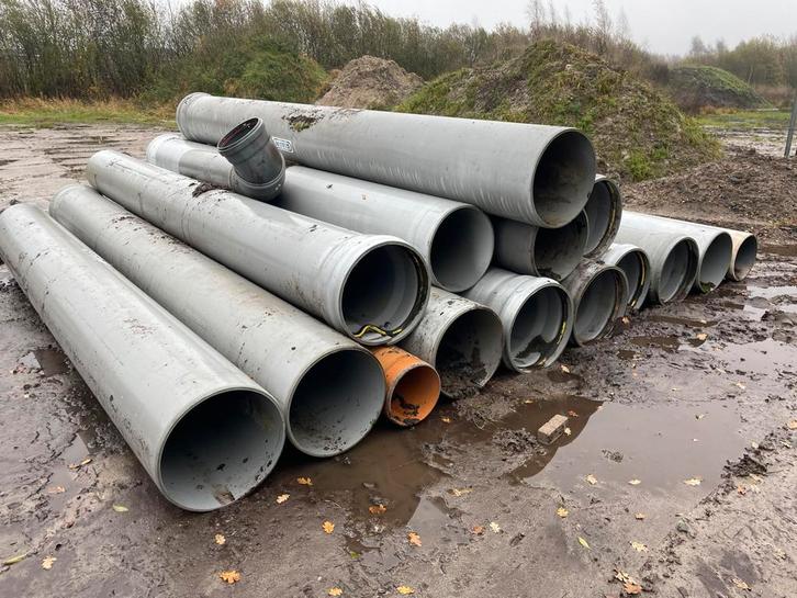 Partij pvc buizen sn8, Doe-het-zelf en Verbouw, Buizen en Afvoer, Zo goed als nieuw, Pvc, 80 mm of meer, Ophalen of Verzenden