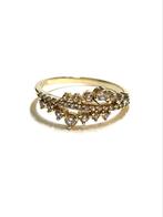 14k gouden ring met zirkonia, ., Ophalen of Verzenden, Zo goed als nieuw, Met edelsteen