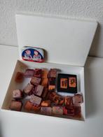 Oude Schoolstempels Set, Ophalen of Verzenden, Gebruikt, Houten stempel