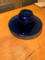 Blauwe vaas en fruitschaal, Antiek en Kunst, Ophalen