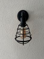 2x Industriële Wandlamp Mat Zwart, Ophalen, Zo goed als nieuw, Metaal, Industieël