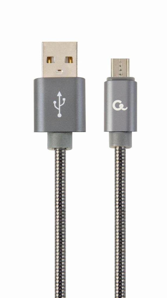 CableExpert USB-kabel USB 2.0 Micro-USB B USB A Grijs, Telecommunicatie, Overige Telecommunicatie, Nieuw, Ophalen of Verzenden