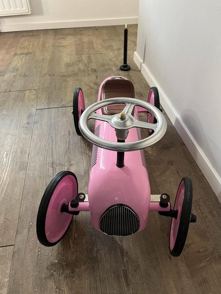 Marquant Roze Loopauto - Vintage Stijl, Kinderen en Baby's, Speelgoed | Buiten | Voertuigen en Loopfietsen, Zo goed als nieuw