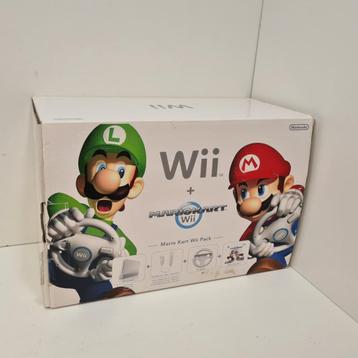Nintendo Wii + Mario Kart Pack Compleet in Doos beschikbaar voor biedingen