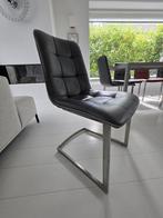 Henders & Hazel leren eetkamerstoelen, Ophalen, Overige materialen, Overige kleuren, RVS onderstel