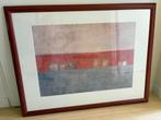 Poster in houten lijst 66x86, Ophalen, Gebruikt, 50 tot 75 cm, 75 tot 100 cm
