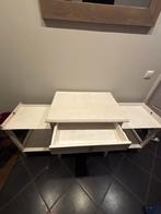 Witte houten tafel met lade, Ophalen, Gebruikt