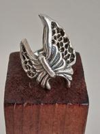 Zilveren ring met vlinder - ringmaat 16.8, Ophalen of Verzenden, Dame, Zilver, Zilver