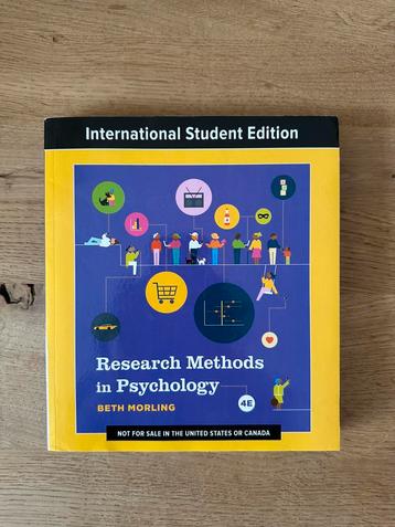 Research Methods in Psychology ❗️ METHODENLEER️ beschikbaar voor biedingen