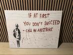 Banksy Canvas - Airstrike, Ophalen of Verzenden