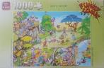 King Funny Comic puzzel Golf Safari 1000 pc. zgan, Hobby en Vrije tijd, Ophalen of Verzenden, 500 t/m 1500 stukjes, Zo goed als nieuw