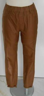 MS Mode imitatieleren broek bruin mt 42, Bruin, Maat 42/44 (L), Ophalen of Verzenden, Zo goed als nieuw