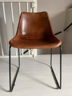 Vintage eetkamerstoel Loods5, Huis en Inrichting, Stoelen, Gebruikt, Bruin, Leer, Ophalen of Verzenden