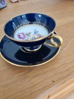 Theekopje, echt Kobalt blauw porselein, Duits en een andere, Antiek en Kunst, Antiek | Servies los, Ophalen of Verzenden