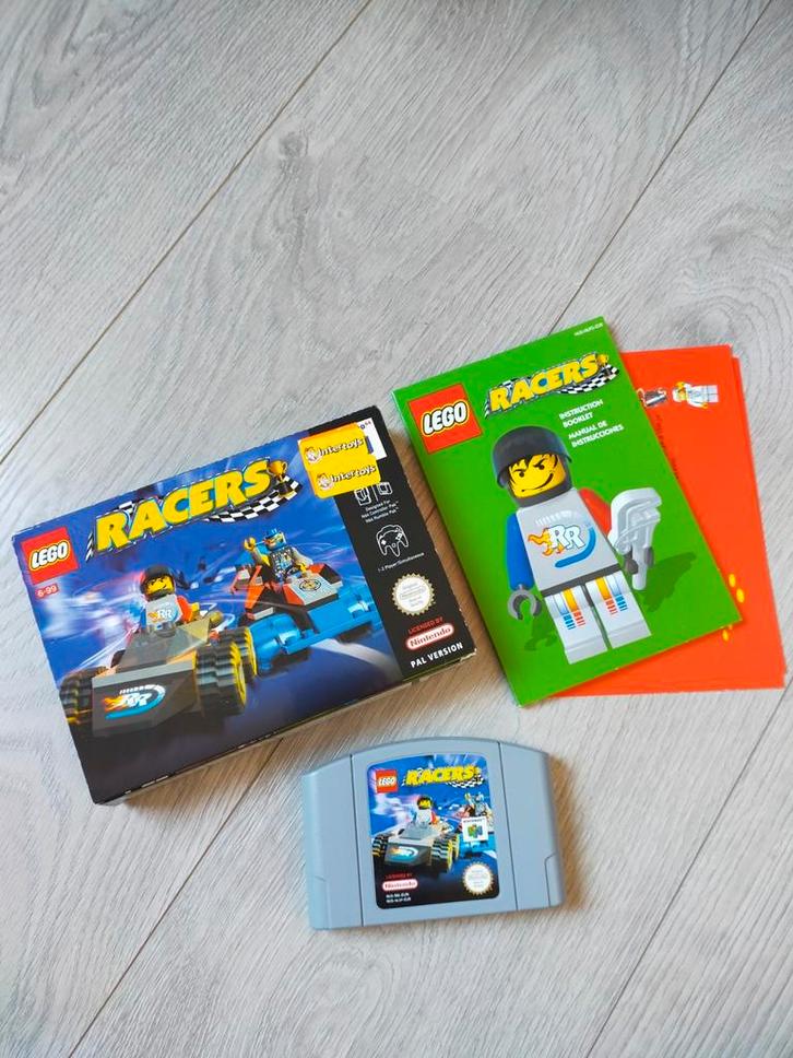 Nintendo 64 Lego racers compleet, Spelcomputers en Games, Games | Nintendo 64, Zo goed als nieuw, Racen en Vliegen, 1 speler, Vanaf 7 jaar