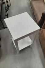 Vierkante bijzettafel Freddo WOOOD wit hout plantentafel, Huis en Inrichting, Tafels | Bijzettafels, 60 cm of meer, Ophalen of Verzenden