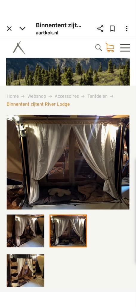 !GEZOCHT! Kinder binnentent AART KOK livingstone/River Lodge, Caravans en Kamperen, Tenten, tot en met 2, Zo goed als nieuw, Ophalen