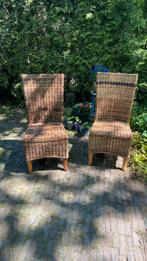 Riet met comfortabele hoge rugleuning 2 stoelen, Ophalen