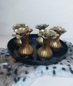 Tulpenvaas goud Vaasje keramiek Siervaas 5 stuks Nieuw, Huis en Inrichting, Ophalen, Overige materialen, Overige kleuren, Nieuw