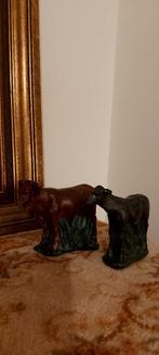 Mooie! os en ezel uit Antieke gipsen kerstgroep, Ophalen of Verzenden