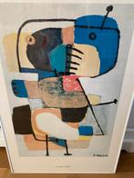Karel Appel - abstracte compositie (reproductie), Antiek en Kunst, Kunst | Schilderijen | Abstract, Ophalen of Verzenden