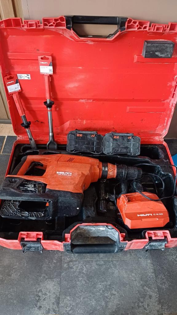 Hilti TE 500-22 Nuron SDS-Max accu breekhamer + 2x B 22-255, Doe-het-zelf en Verbouw, Gereedschap | Boormachines, Boor- en/of Breekhamer