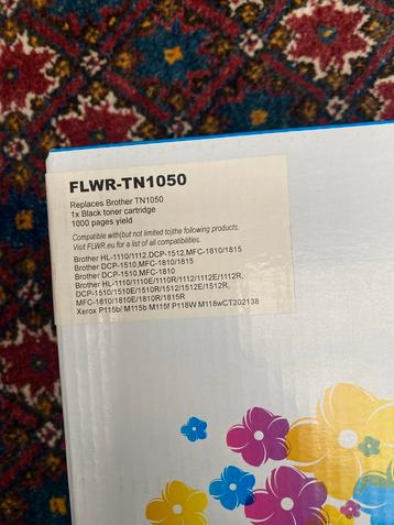 2x Nieuwe FLWR-TN1050 Toner - Brother Compatibel beschikbaar voor biedingen